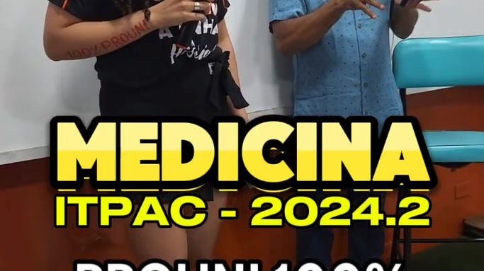 Rhanna Pedrosa - Aprovada Medicina - ITPAC 2024.2 - 100% PROUNI - 980 NA REDAÇÃO